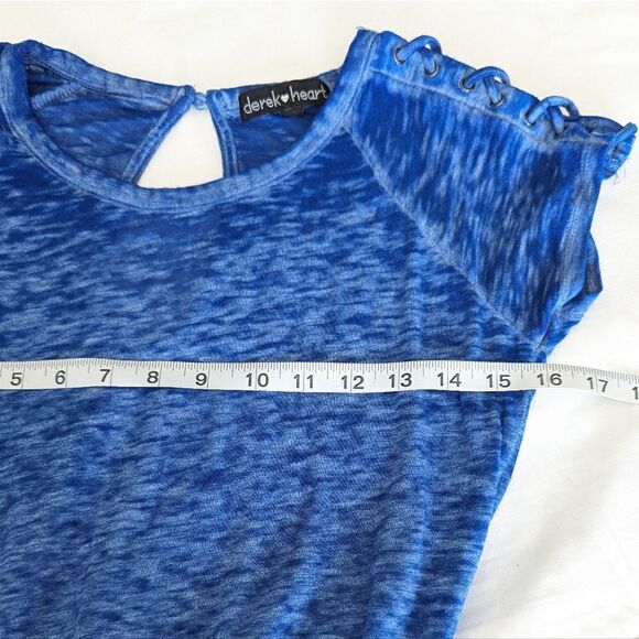 Derek Heart Blue Jumpsuit - Picture 9 of 10